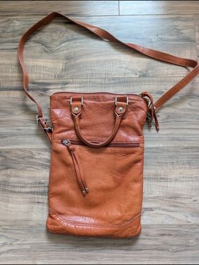 Maurizio Taiuti Brown Leather Bag with patterned leopard